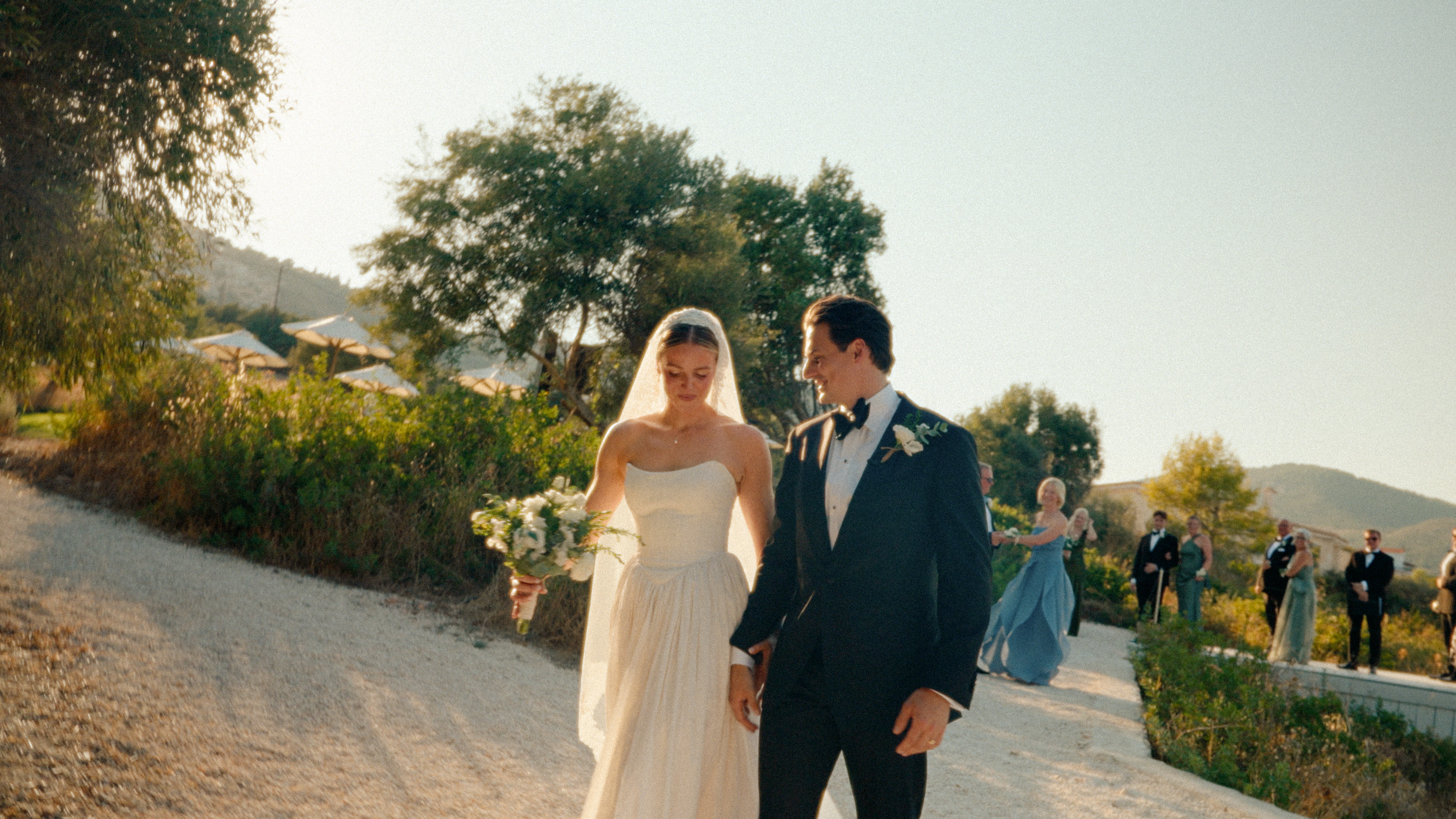Leslie and Ryan on a coastal road in Zakynthos